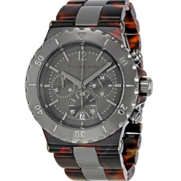 Michael Kors Accessories - Michael Kors Bel Aire Chronograph Tortise Watch